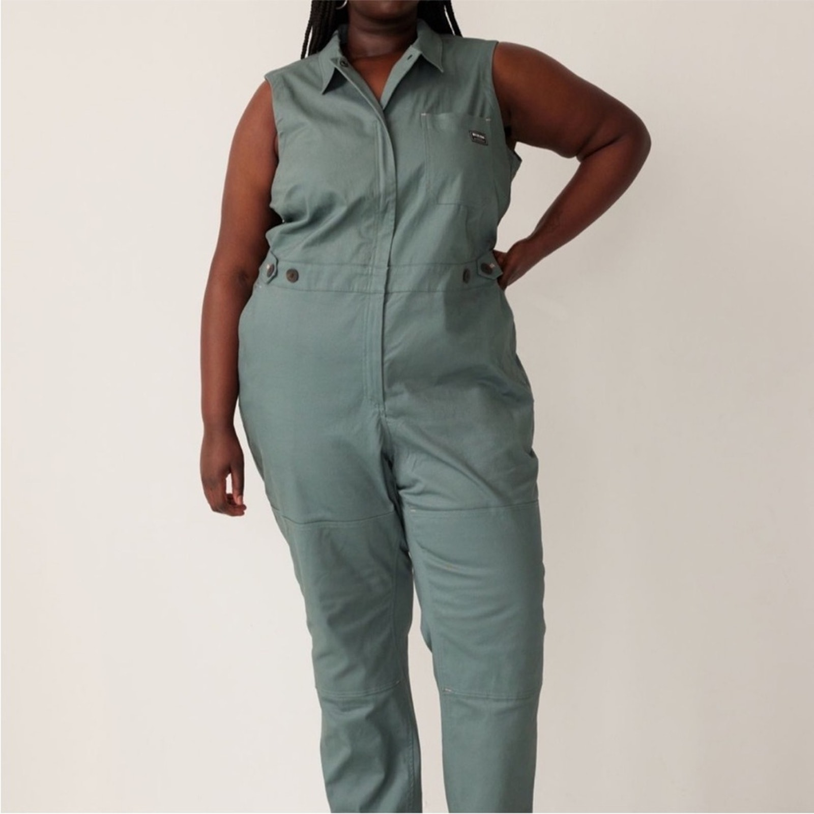 Nwt Wildfang The Essential Sleeveless High Waisted Coverall Turquoise Size 3x